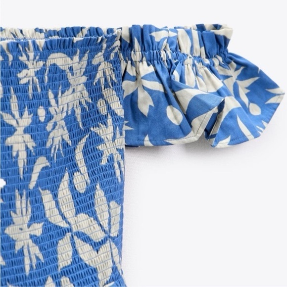 🦋 Bloggers Favorite 🦋 NWT Zara Floral Printed Short Dress - Picture 8 of 11